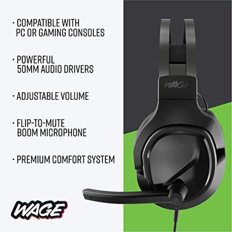 Pro Universal Gaming Headset - Black/Green (WMAGY-N080)