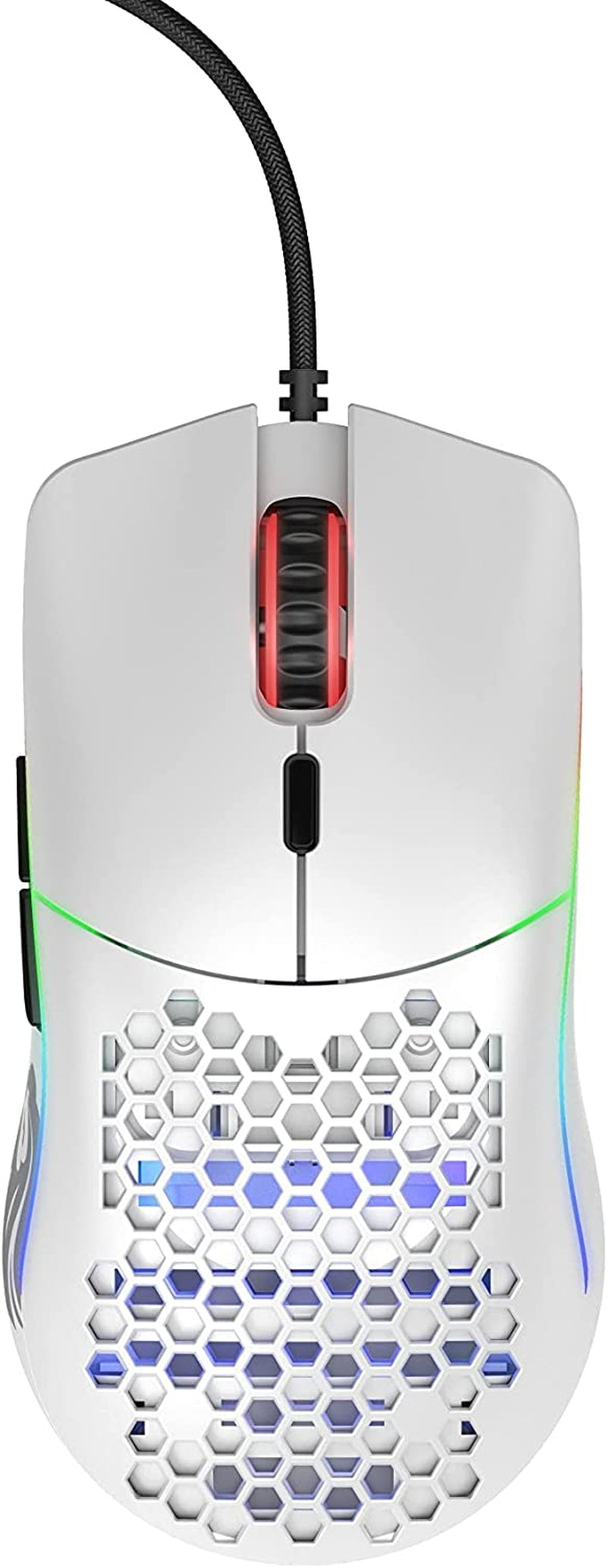 Model O Wired Gaming Mouse 67G Superlight Honeycomb Design, RGB, Pixart 3360 Sensor, Omron Switches, Ambidextrous - Matte White