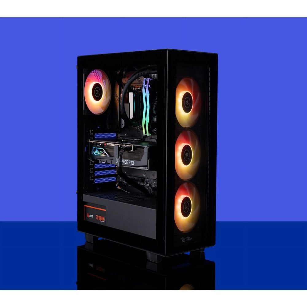 ABS Tempest Aqua Gaming PC - Windows 11 - Intel I9 13900K - Geforce RTX 4090 - DLSS 3 - Ai-Powered Performance - 32GB DDR5 6000Mhz - 2TB M.2 Nvme SSD - TA13900K4090-2