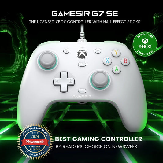 G7 SE Xbox Gaming Controller Wired Gamepad for Xbox Series X, Xbox Series S, Xbox One, with Hall Effect Joystick