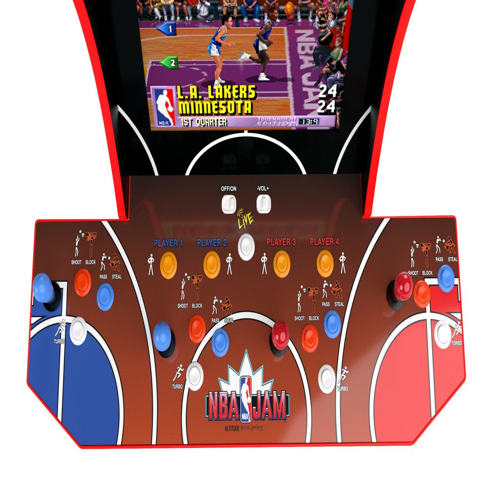 Arcade 1UP, NBA Jam Arcade W/ Riser and Light up Marquee