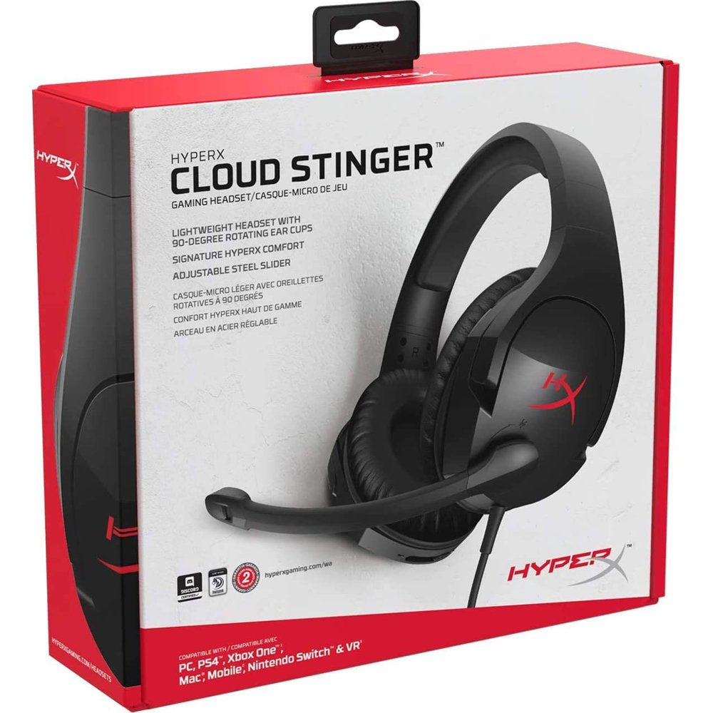 Cloud Stinger Gaming Headset - Black