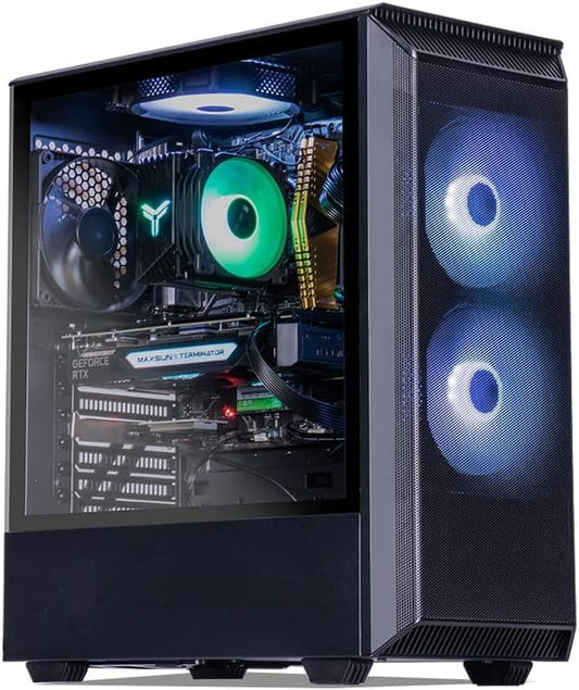 Gaming Desktop Pc,Intel I5 12400F 4.4Ghz,Rtx3060,500Gb SSD NVME ,16G Ddr4,Rgb,Wifi & Win 11 Ready,Gamer Desktop Computer