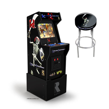 - Killer Instinct Arcade with Riser, Lit Marquee, Lit Deck, Wifi, and Exclusive Stool Bundle