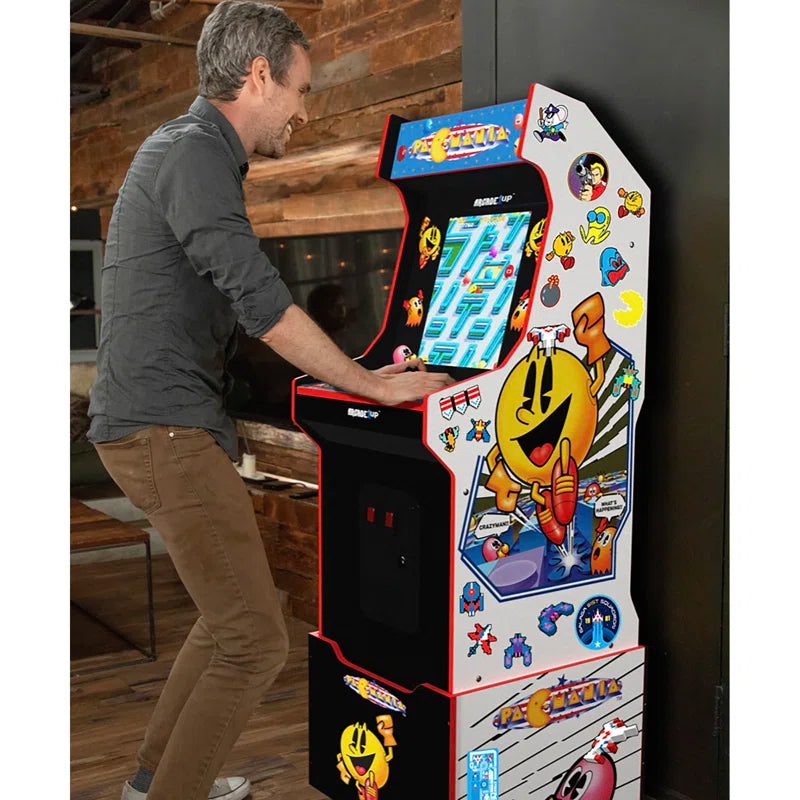 Arcade1Up - Pacman Customizable Arcade Featuring Pac-Mania (Includes 14 Games & 100 Bonus Stickers)