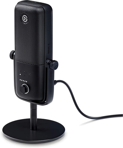 Wave:3 - Premium Studio Quality USB Condenser Microphone for Streaming, Podcast, Gaming and Home Office, Free Mixer Software, Sound Effect Plugins, Anti-Distortion, Plug ’N Play, for Mac, PC