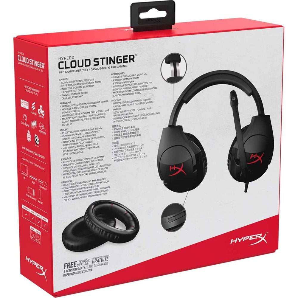 Cloud Stinger Gaming Headset - Black