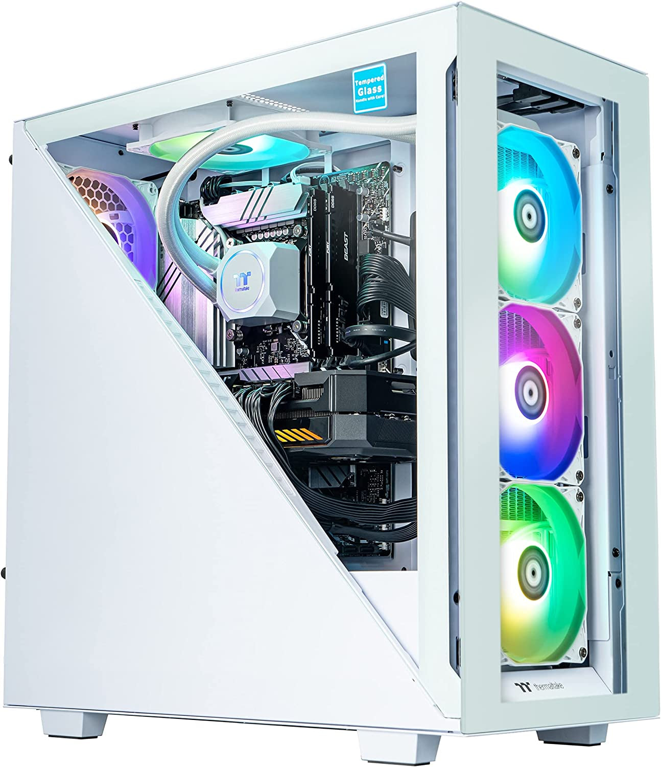 Avalanche I380 AIO Liquid Cooled Gaming PC (Intel® Core™ I9-12900Kf, 32GB DDR5 5200Mhz, NVIDIA® Geforce RTX™ 3080, Seagate Firecuda 530 1TB Nvme 1TB, Wifi, Win10 Home) D3AV-Z690-380-LCS