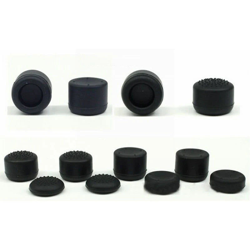 8Pcs Black Silicone Thumb Stick Grip Cover Caps for PS4 & Xbox One Controller US