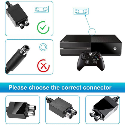 Xbox One Power Cord - USA Xbox 1 Power Brick AC Adapter + Plug Power Supply Cord