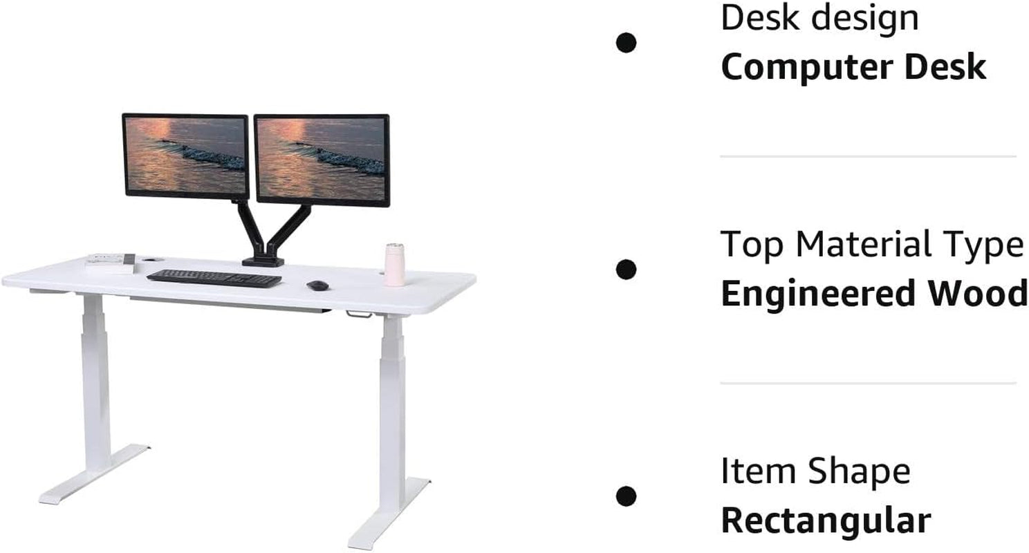 FV60K3W-WT Desk, Rectangular 60", K3 White