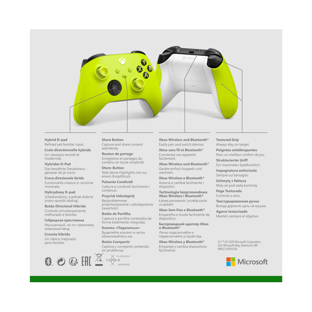 Microsoft  Wireless Controller - Electric Volt