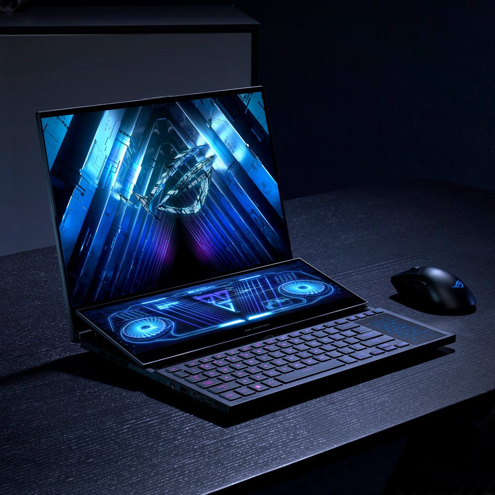 ROG Zephyrus Duo 16 Gaming Laptop, 16” Mini LED 240Hz/3Ms, QHD 16:10, NVIDIA Geforce RTX 4090, AMD Ryzen 9 7945HX, 32GB DDR5, 2TB SSD, Windows 11 Pro, GX650PY-XS97