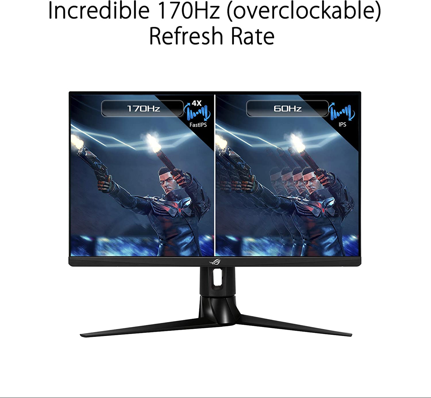 ROG Strix XG27AQ 27” Gaming Monitor, 1440P WQHD (2560 X 1440), Fast IPS, 170Hz, 1Ms, G-SYNC, Extreme Low Motion Blur Sync, Eye Care, HDMI Displayport USB 3.0 Hub, HDR™ 400